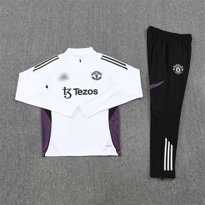 Man United White/ Purple Overall